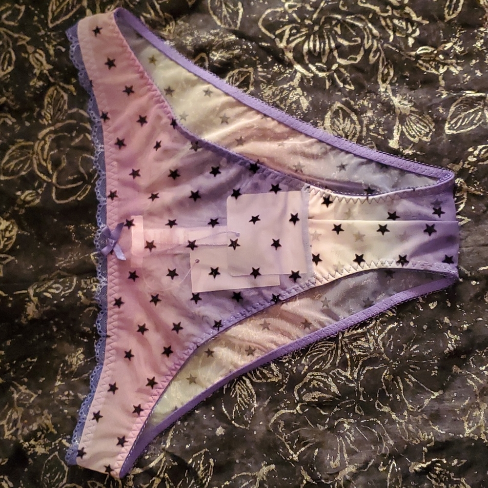 Savage X Crotchless Mesh Bikini w/ Stars